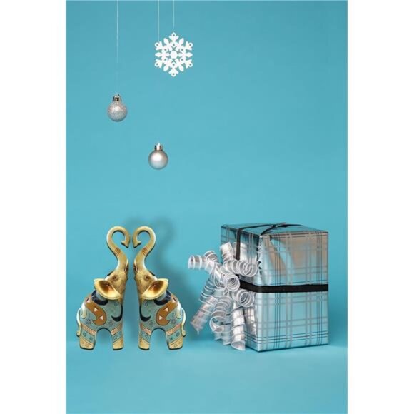 Good Luck Elephant Decor for Home, Large Gold Elephant Statue for Home Decor - Picture 5 of 6